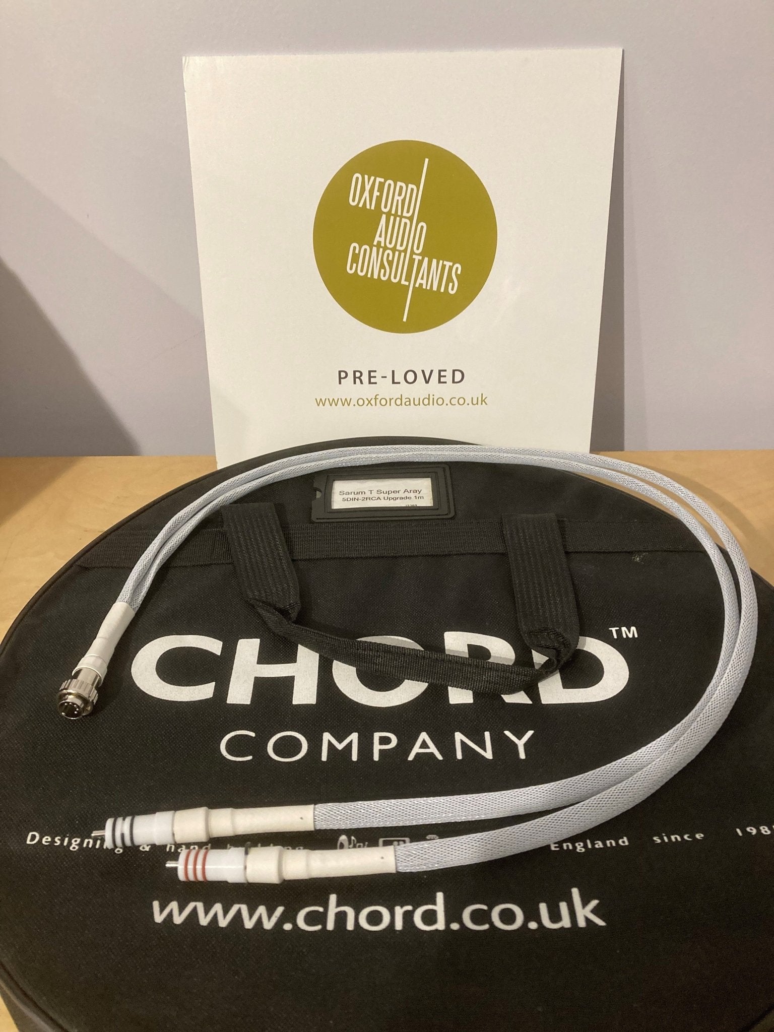 Chord Sarum T Super Array 5 PIN Din to 2 RCA - 1m - Oxford Audio Consultants