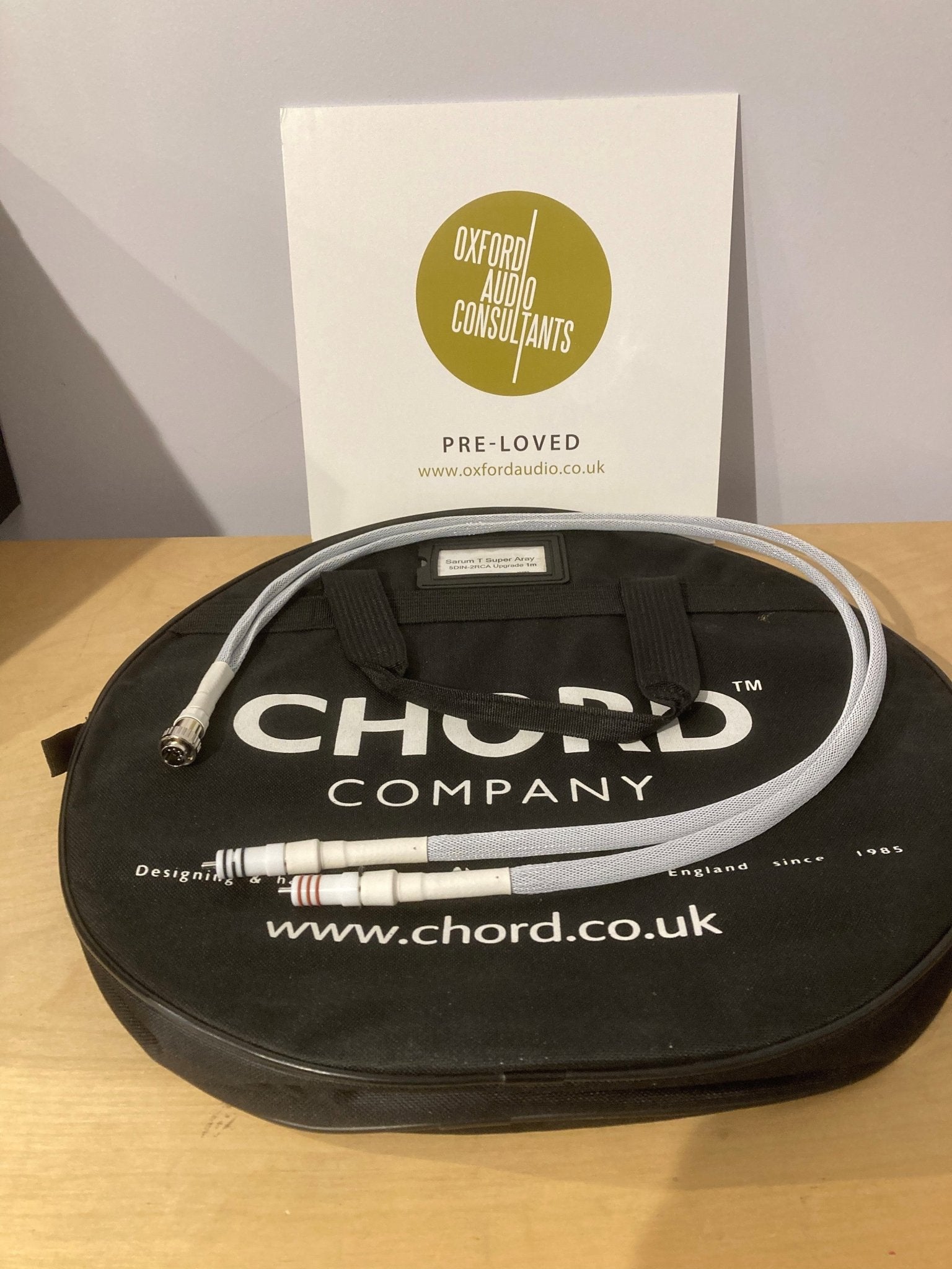 Chord Sarum T Super Array 5 PIN Din to 2 RCA - 1m - Oxford Audio Consultants