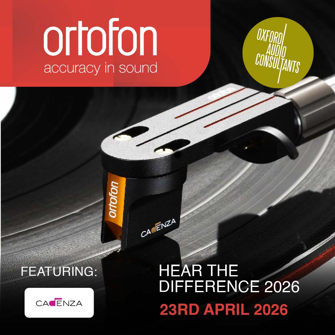Thursday 23rd April. Sessions 12noon, 2.30pm, 5pm | Rare Cartridge Comparison Event | 8 cartridges - Oxford Audio Consultants
