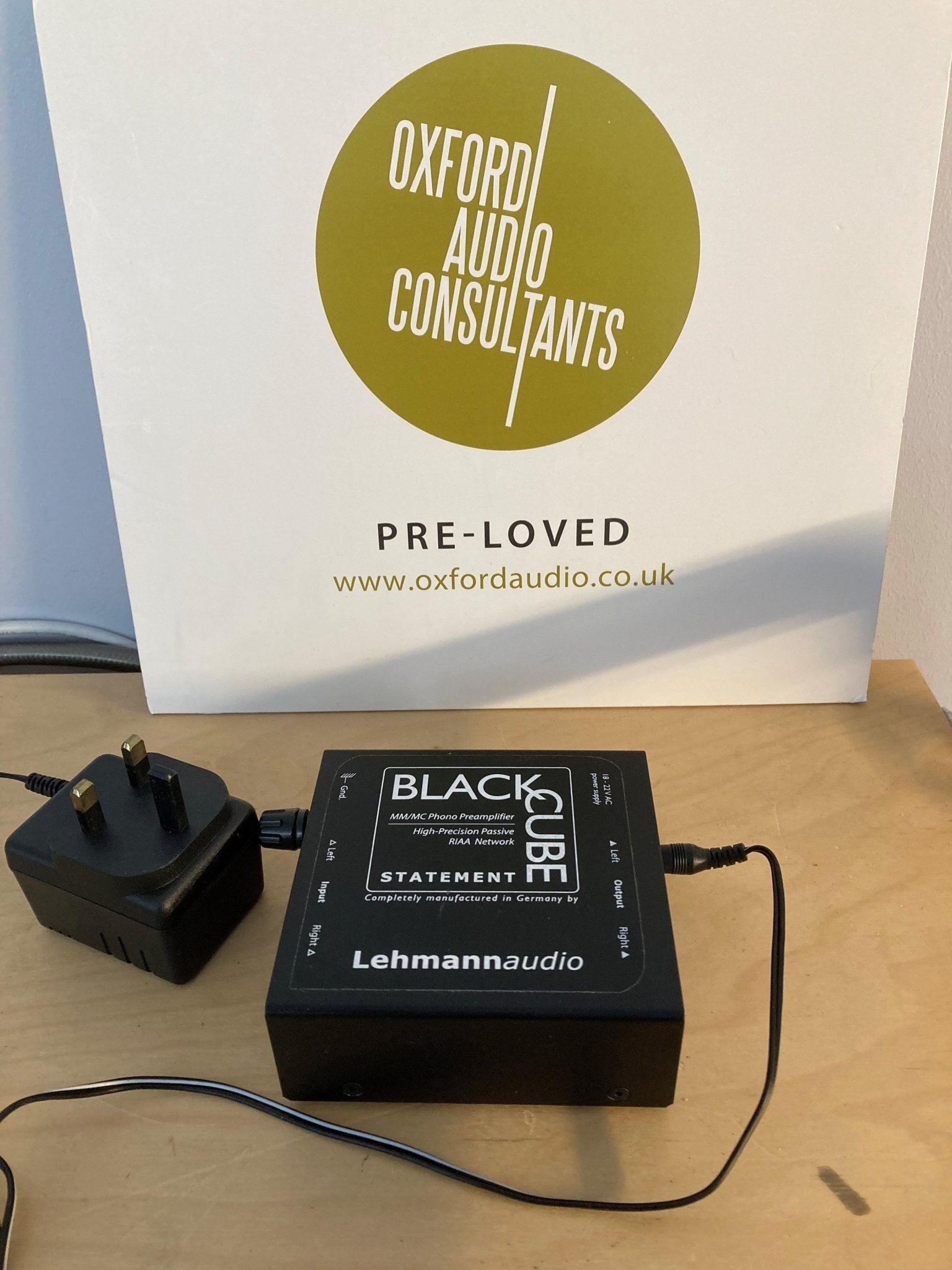 Black Cube Statement Phono Amplifier - previously owned - Oxford Audio Consultants