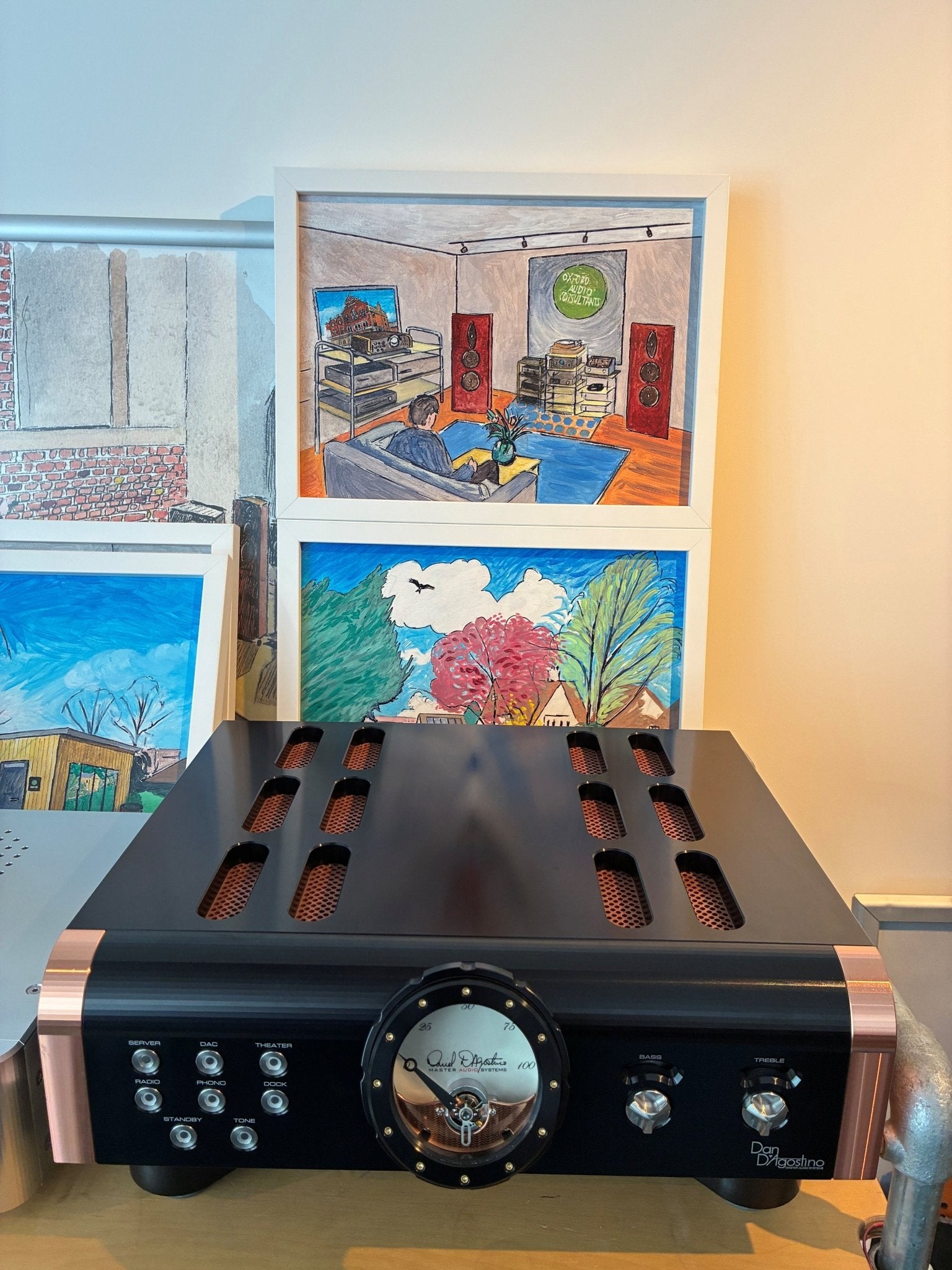 Dan D’Agostino Momentum HD Preamplifier in Black - pre owned - Oxford Audio Consultants
