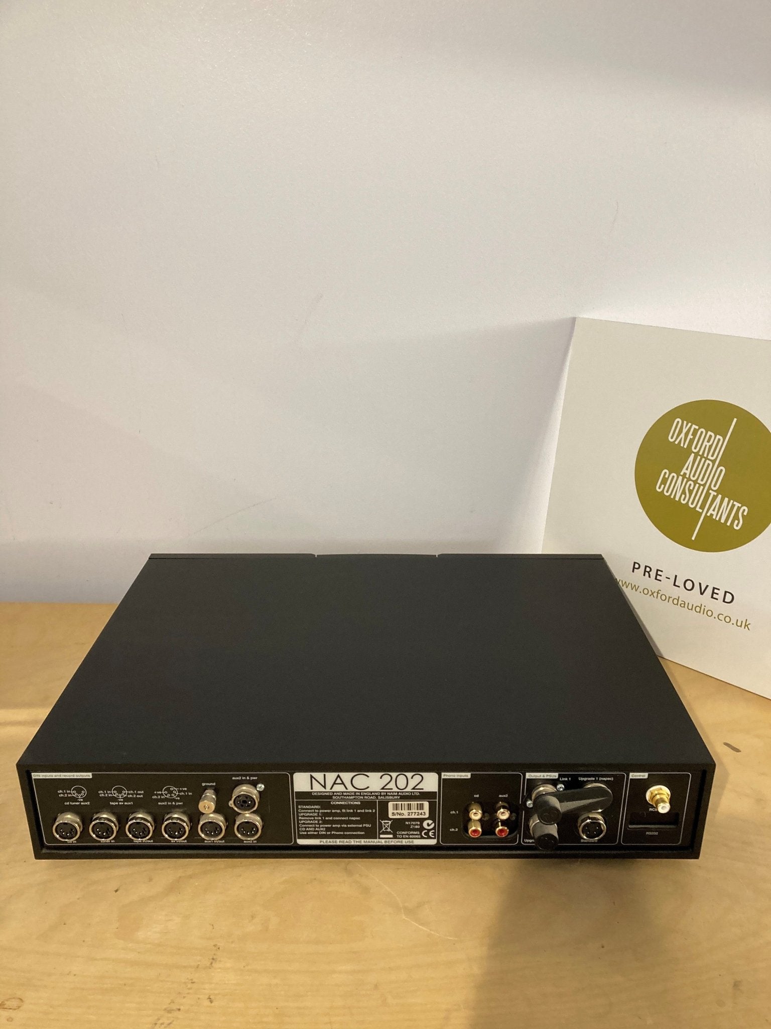 NAC 202 Preamplifier - Oxford Audio Consultants