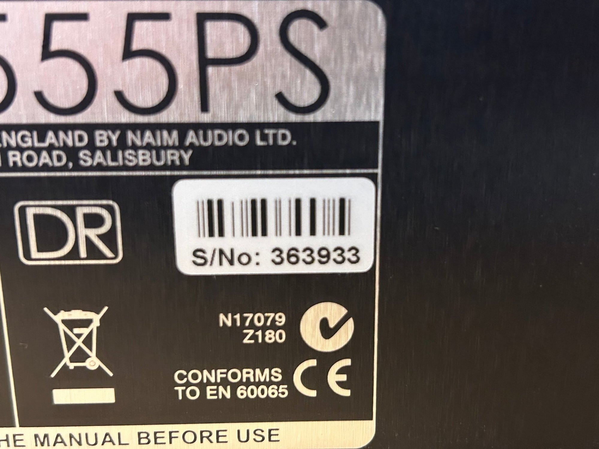 Naim NAP555 DR Power supply - previously owned - excellent condition - Oxford Audio Consultants