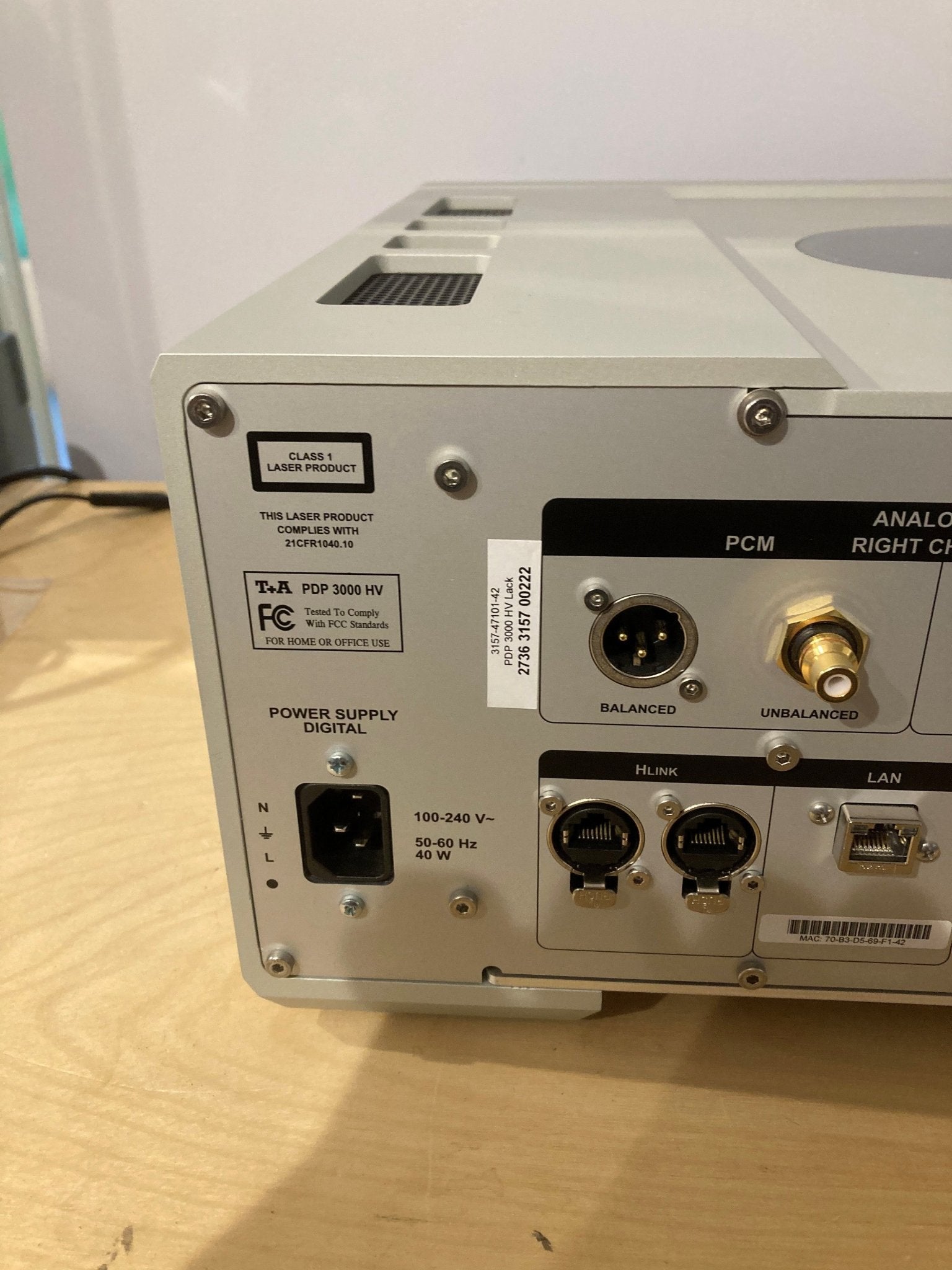 T+A PDP3000 HV - CD/SACD Player with DSD/PCM DAC - Silver - Oxford Audio Consultants